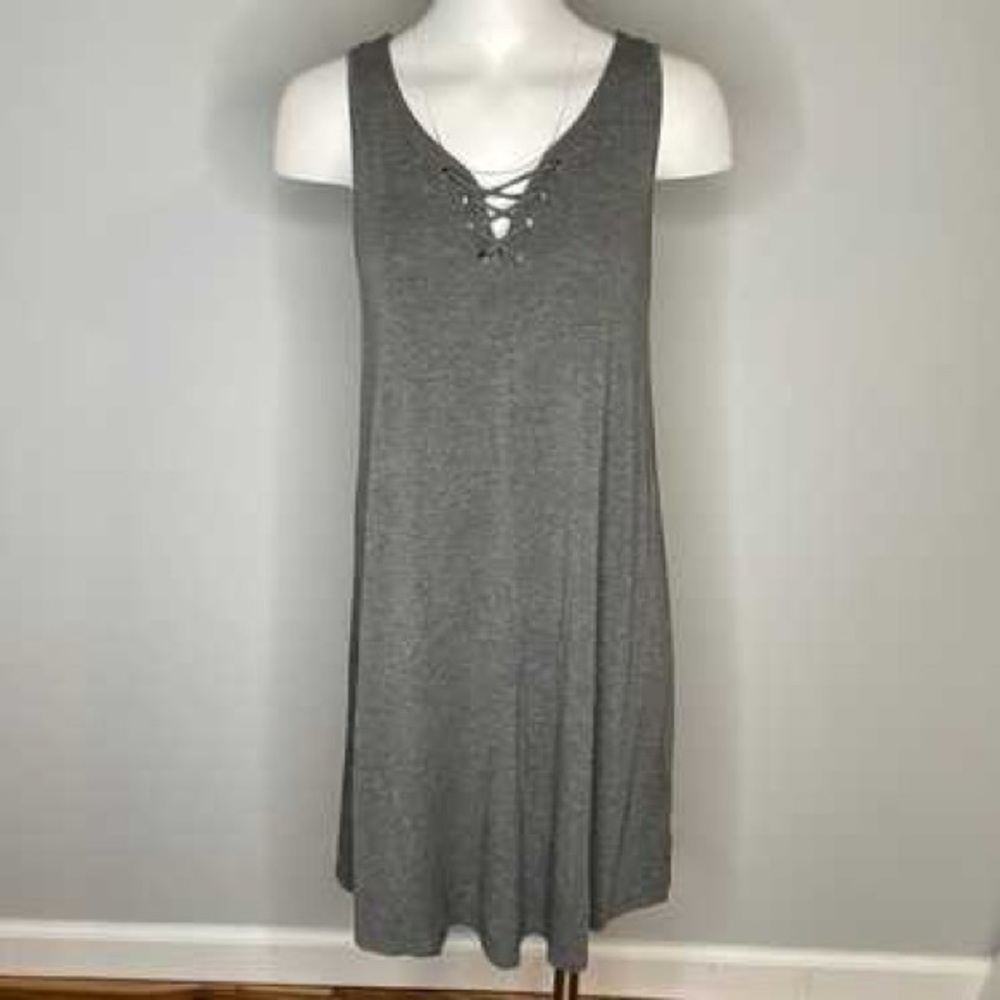 Mossimo Supply Co. Gray Sleeveless Dress